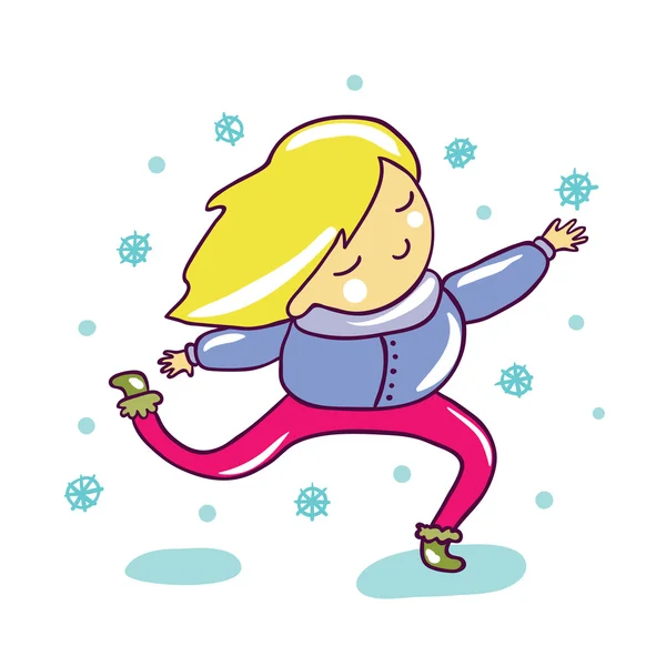 My First Snow — Stock Vector