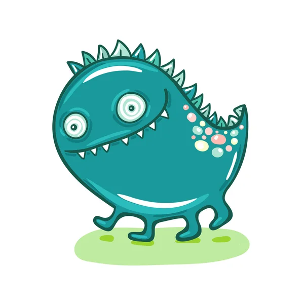 Cute Little Monster Illustration — Stock Vector