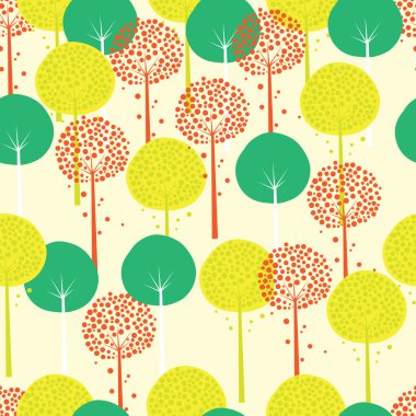 Soyut ağaçlar seamless modeli