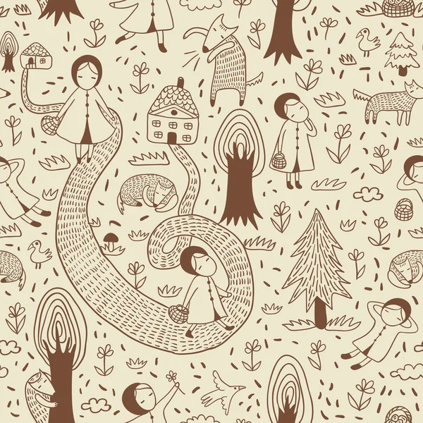 Kırmızı başlıklı kız Seamless Modeli