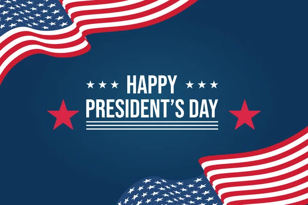 Design Plat Happy President Day Événement Thème Illustration Vectorielle — Image vectorielle
