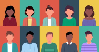 Düz erkek ve kadın dizaynının simgesi.