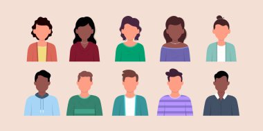 Düz erkek ve kadın dizaynının simgesi.