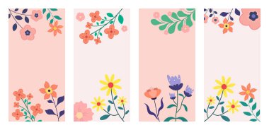 Metin için kopyalama alanı olan bir yay arkaplanı seti. Pankartlar, posterler, kapak tasarımı şablonları, sosyal medya hikayeleri duvar kağıtları için kullanılabilir.