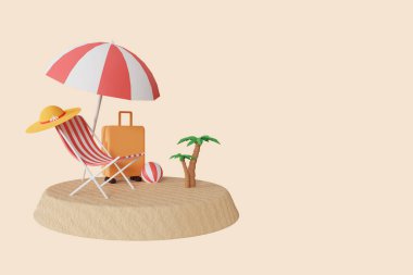 Metnin için yazlık arkaplanı kopyalama alanı ile 3B biçimlendiriliyor.