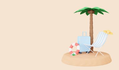 Metnin için yazlık arkaplanı kopyalama alanı ile 3B biçimlendiriliyor.