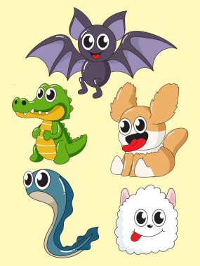 Dört şirin cadılar bayramı çizgi film karakteri.