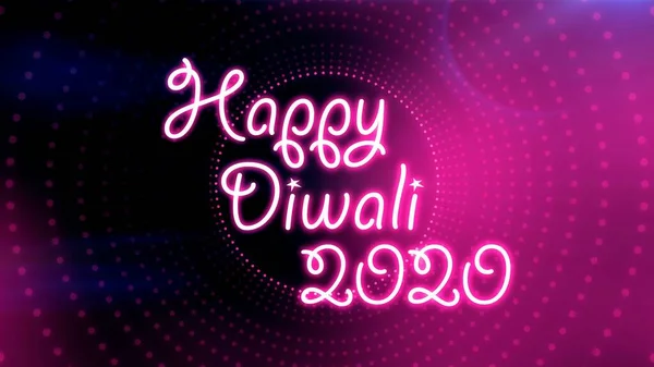 Diwali Bemutató Szöveg Izzó Fény Illúzió Háttérben Diwali Háttér — Stock Fotó