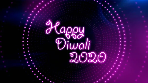 Presentazione Diwali Testo Con Illusione Luce Incandescente Sullo Sfondo Sfondo — Foto Stock