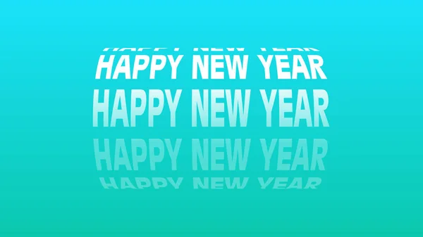 Nový Rok Text Pěkným Rotačním Válcovitým Tvarem Pestrobarevným Pozadím Novoroční — Stock fotografie
