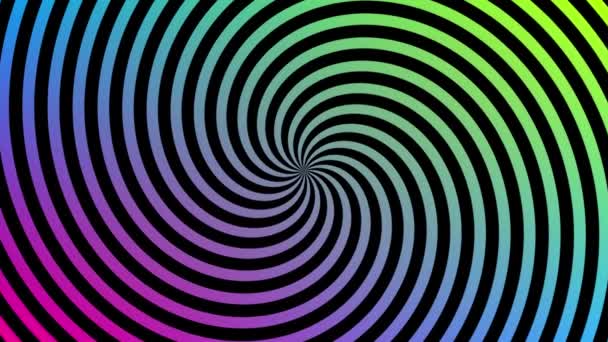 Abstract Dynamic Spiral Circular Patterns Colorful Background Abstract Background Business — Stock Video