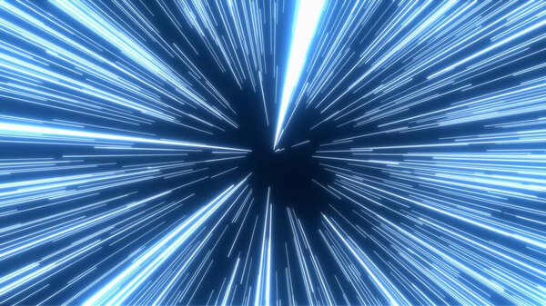 Abstract Neon Glowing Dynamic light streaks or rays with motion .Abstract Digital motion background.4k High Quality,3D render