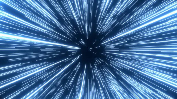 Abstract Neon Glowing Dynamic light streaks or rays with motion .Abstract Digital motion background.4k High Quality, 3D render