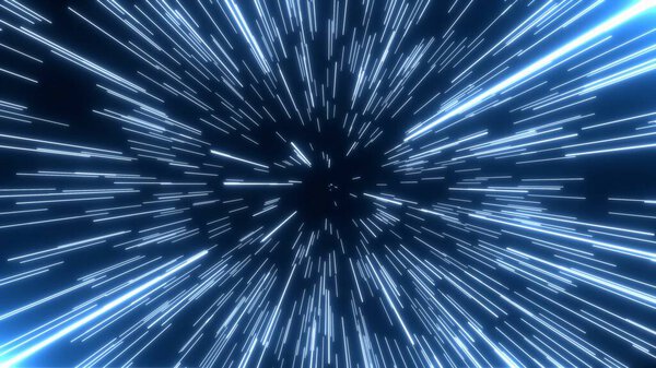 Abstract Neon Glowing Dynamic light streaks or rays with motion .Abstract Digital motion background.4k High Quality,3D render