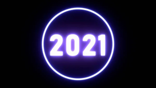 Feliz Año Nuevo 2021 Tema Presentación Año Nuevo 2021 Fondo — Foto de Stock