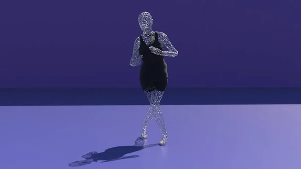 Beautiful college girl Dancing , Hyper Realistic 3D dancing pose of A metallic and transparent women , metallic body, 4k High Quality.3D render