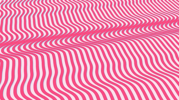 抽象的なカラフルな幾何学波パターンで素敵な組み合わせの色の背景 4K高品質 3Dレンダリング — ストック写真
