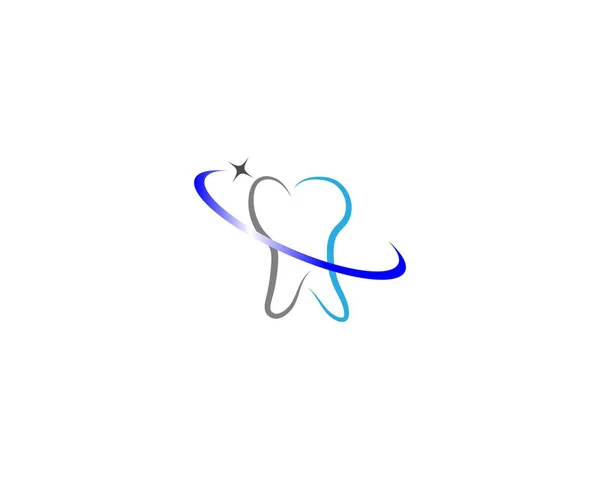 Logo Dentale Modello Vettoriale Illustrazione Icona Design — Vettoriale Stock