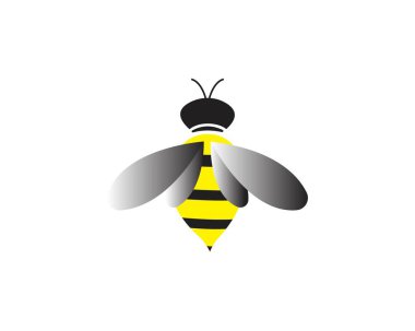 Arı Logo Şablonu vektör çizimi tasarımı