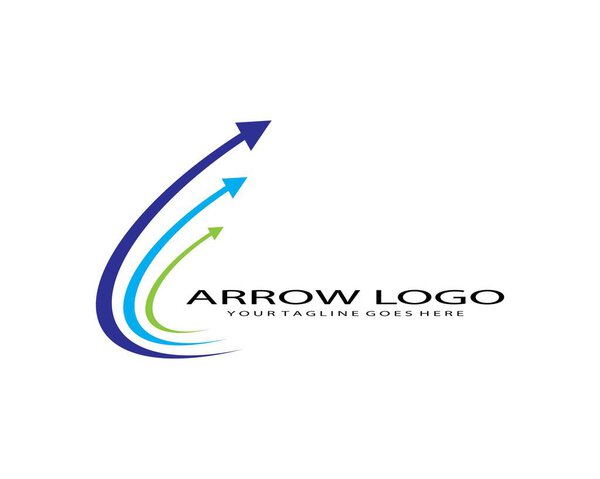 Дизайн логотипа векторной иллюстрации стрелок