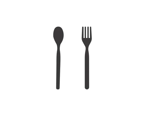 Abstract Logo Van Een Café Restaurant Een Lepel Mes Vork — Stockvector