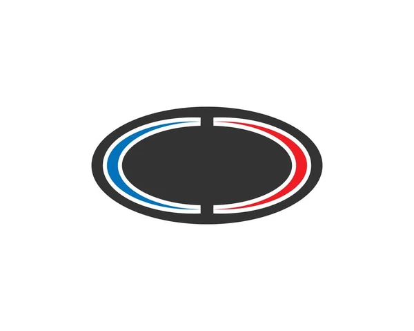Elips Logo Vektör Şablonu — Stok Vektör