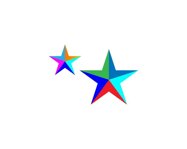 Desenho Ilustração Ícone Vetor Modelo Logotipo Estrela — Vetor de Stock