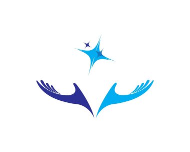 Yıldız Logosu Şablonu vektör illüstrasyon tasarımı