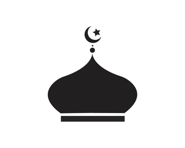 Шаблон Иконки Мечети — стоковый вектор