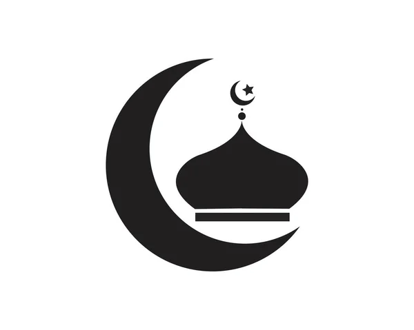 Icon Vektorschablone Für Moschee — Stockvektor