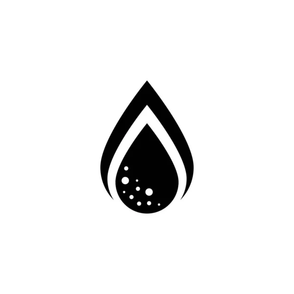 Modèle Illustration Vectorielle Logo Goutte Eau — Image vectorielle