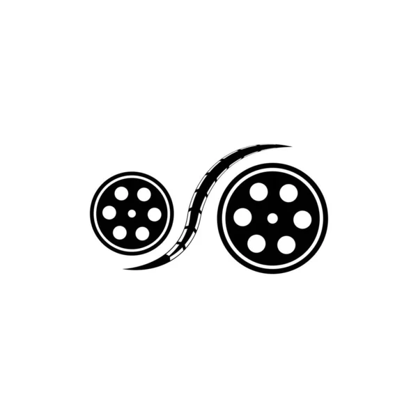 Filmstrip Logo Template Vector Illustration Design — Stock Vector