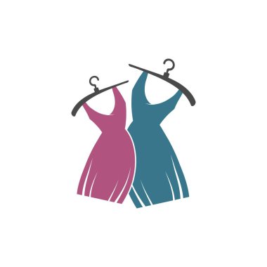 Giyim mağazası logo vektör şablonu