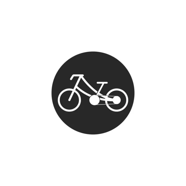 Fahrrad Fahrradsymbol Vektor Fahrradkonzept Schild Für Radweg Isoliert Auf Weißem — Stockvektor