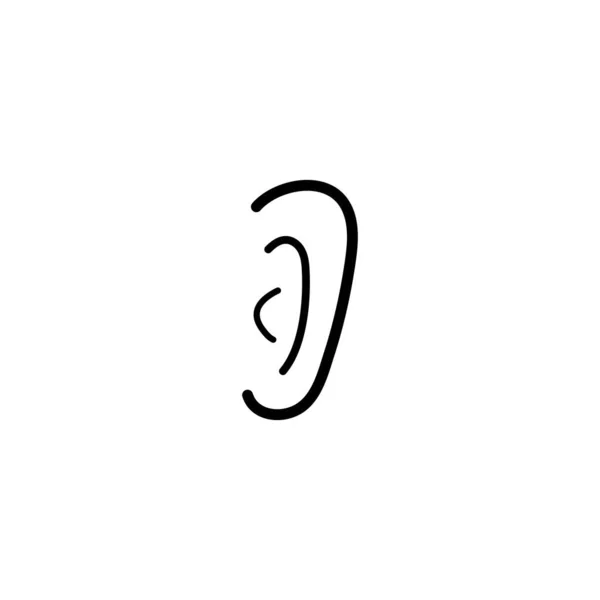 Modèle Logo Auditif Conception Icône Vectorielle — Image vectorielle