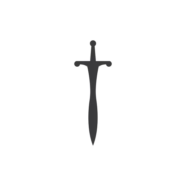 Escudo Espada Guardian Logo Template — Vetor de Stock