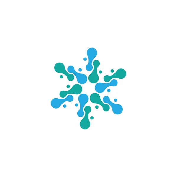 Molekylen Logotyp Mall Vektor Ikon — Stock vektor