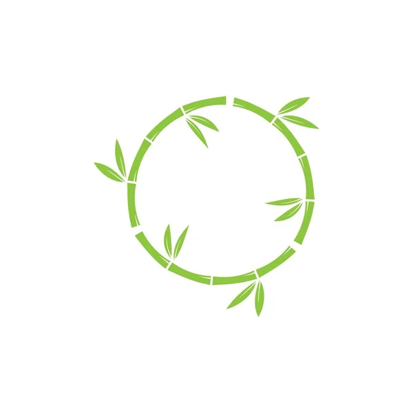 Bamboo Green Leaf Your Logo Icon Vector Template — Stock Vector