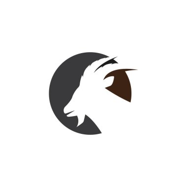 Keçi Logosu Şablonu 