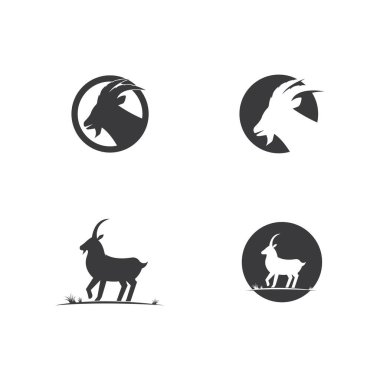 Keçi Logosu Şablonu 