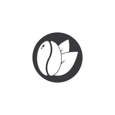 kahve çekirdekleri vektör resimleme tasarımı şablonu