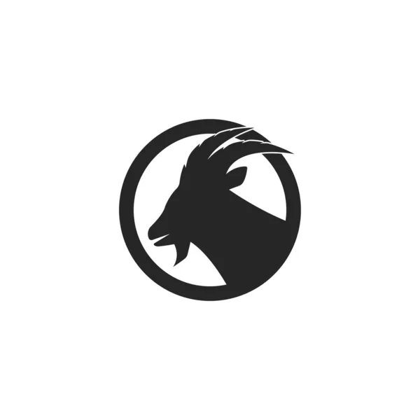 Modèle Logo Chèvre Vecteur — Image vectorielle