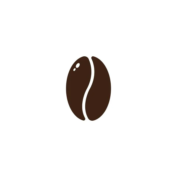 コーヒー豆テンプレートアイコンイラストデザイン — ストックベクタ