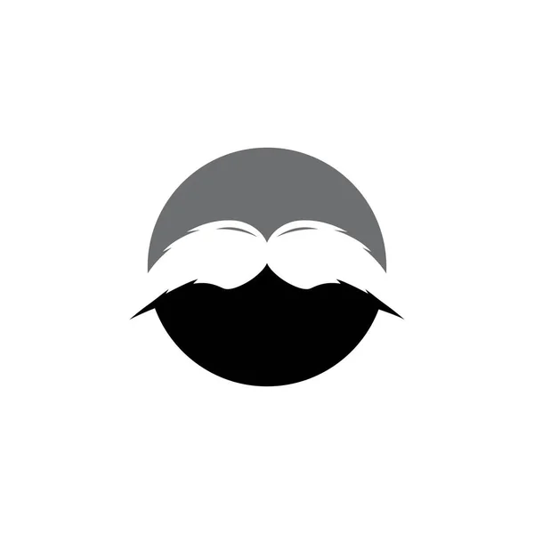 Schnurrbart Icon Vektor Abbildungsvorlage — Stockvektor