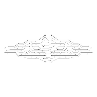 devre ilüstrasyon vektör şablonu