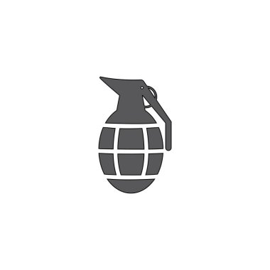 El bombaları logo tasarım vektörü. El bombası sembolü tasarım şablonu.