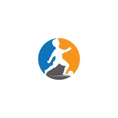 Çocuklar logo vektör şablonu