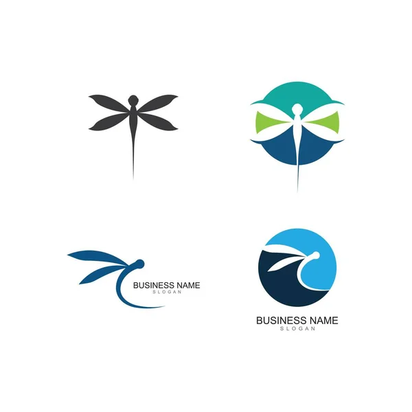 Πρότυπο Διανύσματος Εικονιδίου Του Λογότυπου Dragonfly — Διανυσματικό Αρχείο