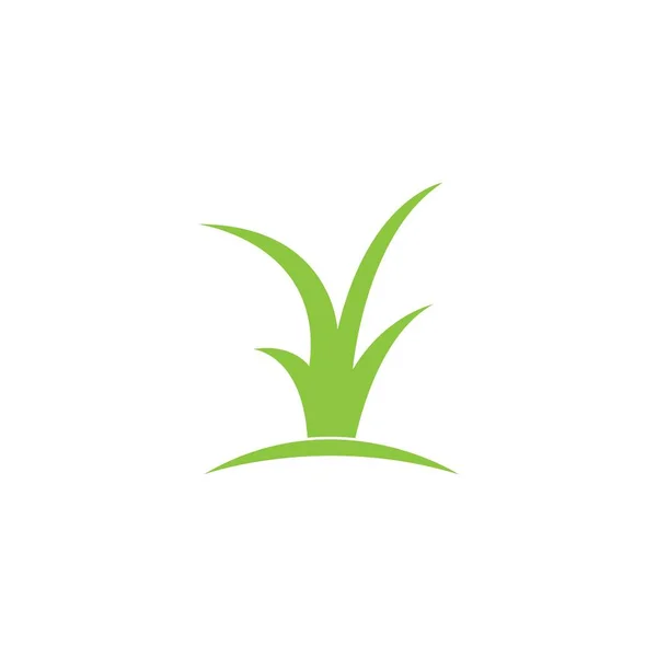 Gräs Logotyp Vektor Mall — Stock vektor