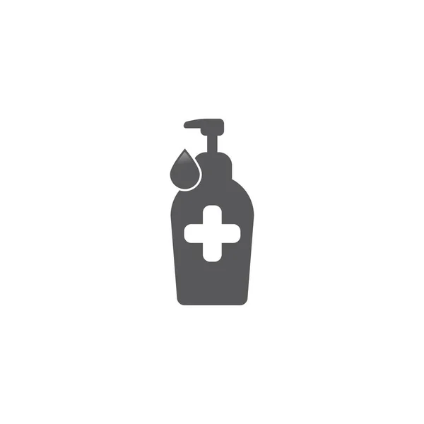 Hand Sanitizer Logo Icon Vector Illustration — Stock Vector